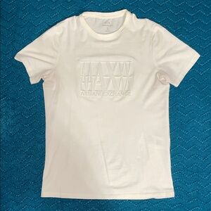 Armani Exchange Cream Logo Tee